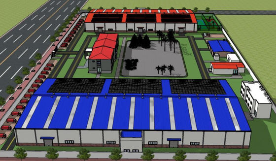 80*40 de aangepaste Bouw van het het Staalkader van de Staalstructuur Workshop Vervaardigde