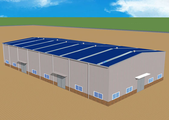 de 60m*30m Geprefabriceerde Bouw van het de Workshop Industriële Kader van de Staalstructuur
