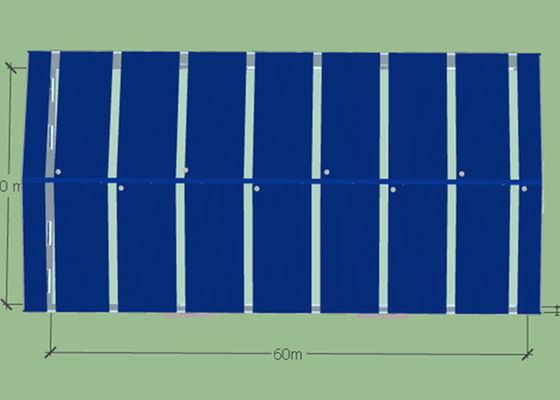 de 60m*30m Geprefabriceerde Bouw van het de Workshop Industriële Kader van de Staalstructuur