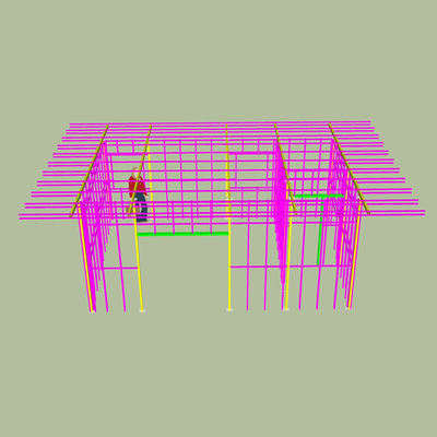 Q355 het Lichtgewichtflatgebouw Prefabiso9001 van de Staalstructuur
