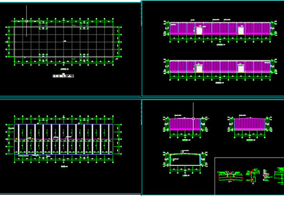 90m*27m Staalconstructies Werkplaats Frame Building Constructie