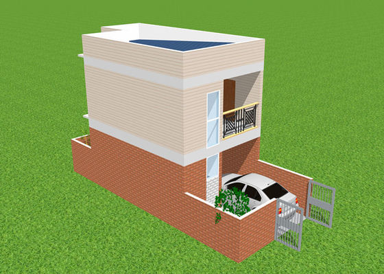 Gegalvaniseerde Prefab Lichtgewicht Duplex de Villaflat van het Staalhuis