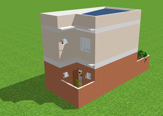 Gegalvaniseerde Prefab Lichtgewicht Duplex de Villaflat van het Staalhuis