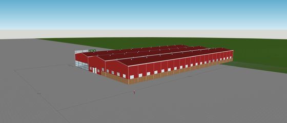 De aangepaste Lichte Workshop van het de Bouwpakhuis van de Staalstructuur