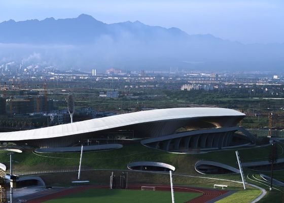 Aangepast van het het Stadionq355 Prefabmetaal van de Staalstructuur de Gebouwengymnasium