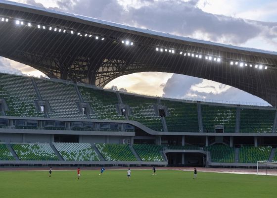 De prefab van het het Stadionq235 Staal van de Staalstructuur Structurele Bouw Decoiling
