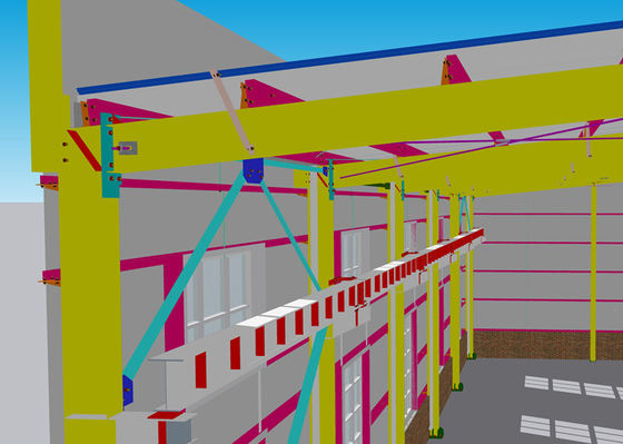 Q235 / Q355 Gebouwen van het het Staalkader van de Staalstructuur de Workshop Geprefabriceerde