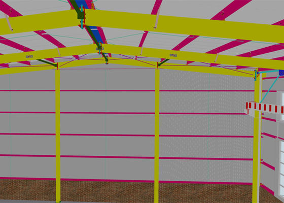 54m*20m Geprefabriceerd van het de Bouw Prefabstaal van de Staalworkshop het Kaderhuis GB