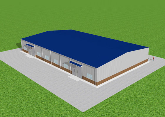 Het waterdichte van het het Staal Poortkader van de Staalstructuur Workshop Vervaardigde Pakhuis GB