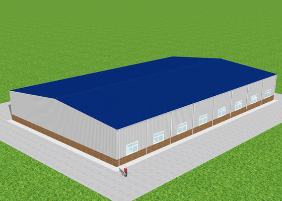 Het waterdichte van het het Staal Poortkader van de Staalstructuur Workshop Vervaardigde Pakhuis GB