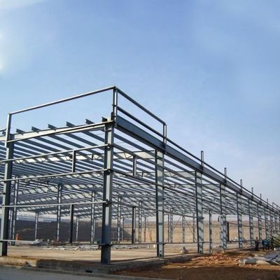 Q235 Ruimte van het de Structuur Vuurvast Prefabmetaal van het Kaderstaal de Structuurpakhuis