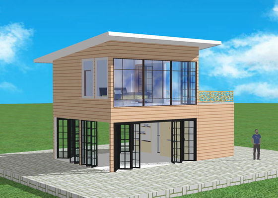 Het prefab Lichtgewichtmaisonnette van de het Staalvilla van de Staalstructuur Q235 Lichte