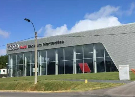 Prefab Industrieel Commercieel Staalkader die Windtentoonstellingszaal bouwen
