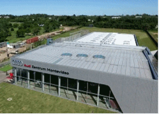 Prefab Industrieel Commercieel Staalkader die Windtentoonstellingszaal bouwen