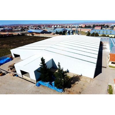 Geprefabriceerde staalconstructie Werkplaats Industrieel framebouw Vuurvast