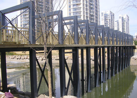 Q235B geprefabriceerde het Brugdek van de Staalstructuur Sightseeingsbouw