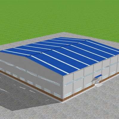50m*50m Geprefabriceerde van de de Structuurworkshop van het de Industriestaal de Verwerkingsgebouwen