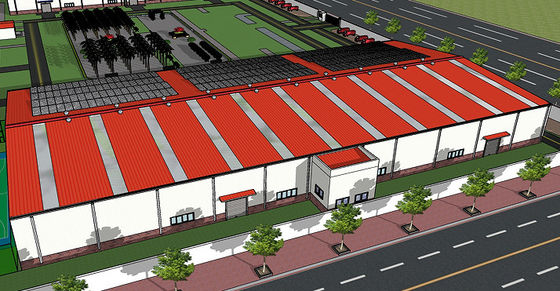 Geprefabriceerd de Industriële Bouw van de Staalstructuur Pakhuis voor Fabrieksproductie