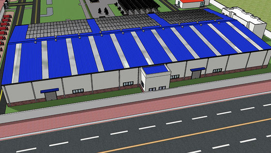 Geprefabriceerd de Industriële Bouw van de Staalstructuur Pakhuis voor Fabrieksproductie
