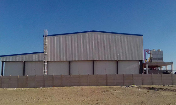 Prefab de Industriële Bouw van de Staalstructuur Lichtgewichtstaalopslag