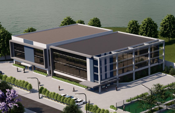 De stevige Geprefabriceerde Commerciële Gebouwen van het Metaalbureau Wind