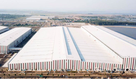 Lichtgewicht Moderne staalconstructie Waterverwerkingsfabriek gebruikt voor werkplaats