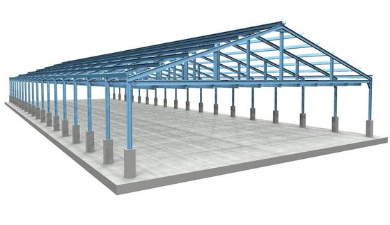 Warmgewalst/Gelast h-Sectiestaal Geprefabriceerd Pakhuis met Kraan 3-20T