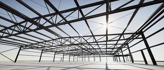 Het Pakhuis van de structureel Staalopslag met Kranen 3-20T