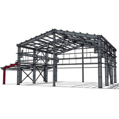 Stalen structuur Geprefabriceerde magazijnconstructie Stalen frame schuur fabriek
