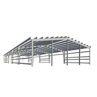 Loodsmagazijn in staalconstructie met rolluik/draai-/schuifdeuren en helling/plat dak