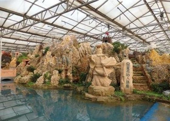 Het gegalvaniseerde Pijp Restaurant Douane Gevormde 4600㎡ van de Sightseeingsserre