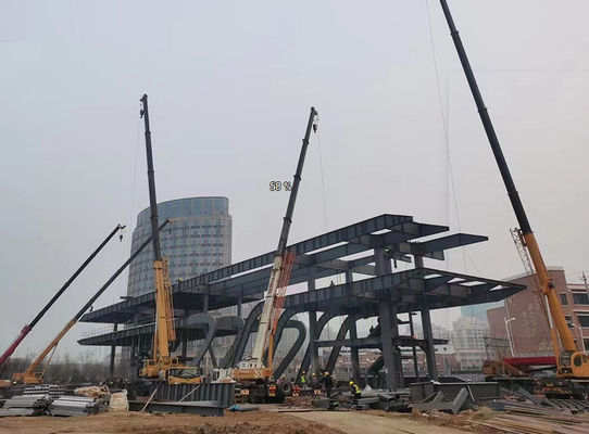 Het Staal van Q355B Q235B de Commerciële Geprefabriceerde Structuur van het de Bouwstaal