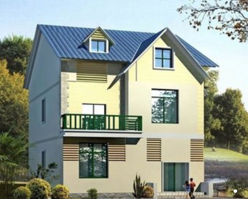 Hoge brandwerendheid lichtgewicht stalen constructie villa met uitstekende warmte-isolatie