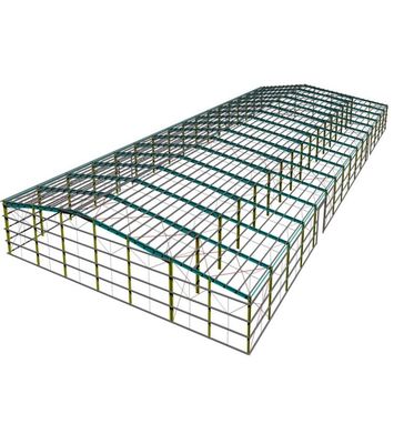 Robuust staalconstructiemagazijn met brandwerende beveiliging