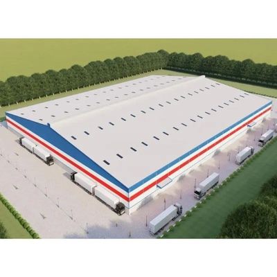 De Workshop die van het staalkader Structurele Pakhuisbouw bouwen