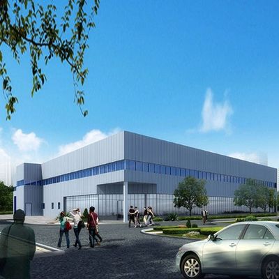 Grote overspanning las H-balk geprefabriceerde staalconstructie werkplaatsconstructie
