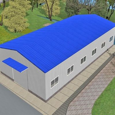 Grote overspanning las H-balk geprefabriceerde staalconstructie werkplaatsconstructie