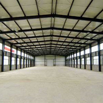 De vervaardigde Bouwconstructie van de de Workshopfabriek van de Staalstructuur Industriële