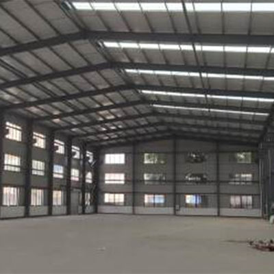 De vervaardigde Bouwconstructie van de de Workshopfabriek van de Staalstructuur Industriële