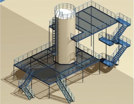 Hoogst Duurzaam van het het Platform flexibel staal van de Staalstructuur het Materiaalplatform