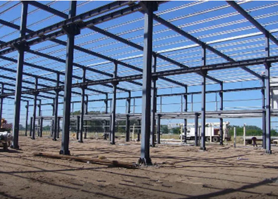 Q235 / Q355 Staalconstructie Magazijn Geprefabriceerde stalen framegebouwen