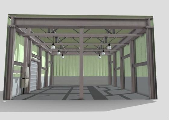 Voorgefabriceerde industriële H-sectie staalconstructie