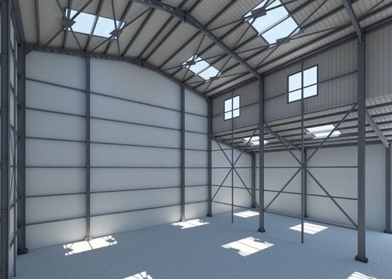 Voorgefabriceerde industriële H-sectie staalconstructie
