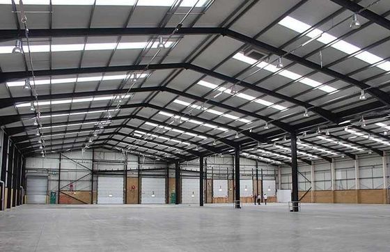 Portalstructuur Staalstructuur Workshop voor verwerkingsinstallatie met opgerolde/schuifdeuren