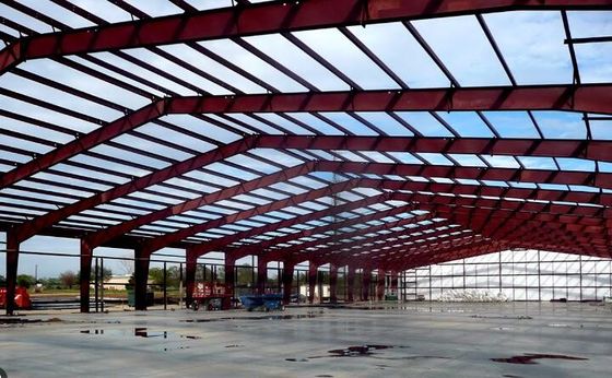Portalstructuur Staalstructuur Workshop voor verwerkingsinstallatie met opgerolde/schuifdeuren