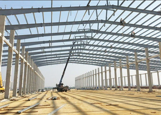 Industriële staalconstructies magazijn geprefabriceerde staalconstructies