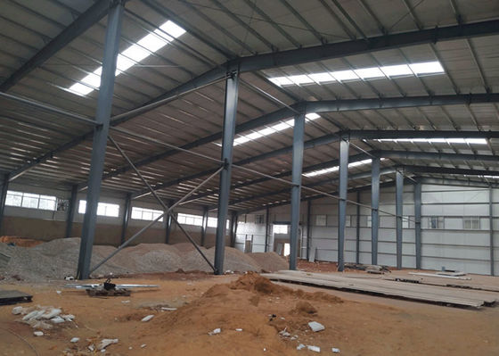 Van de de Structuurhangaar van het de industriestaal van het het Kader Prefabstaal de Vervaardigingsworkshop