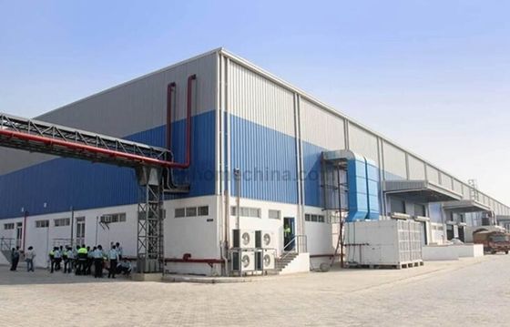 Efficiënt ontworpen staalgebouw met purlin C/Z-sectie staal industriële opslag