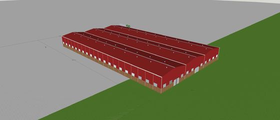 Fabriek voor hoge nauwkeurigheid van staalconstructies met korte bouwtijd