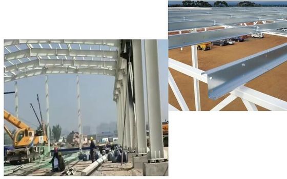Staalconstructie Gebouw Vervaardigde staalwerkplaats Industrieel staalconstructiewerk
